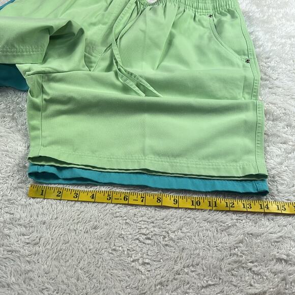 Bundle lot of 2 90s or y2k Studio Works blue and green shorts, size 18 - Picture 13 of 13